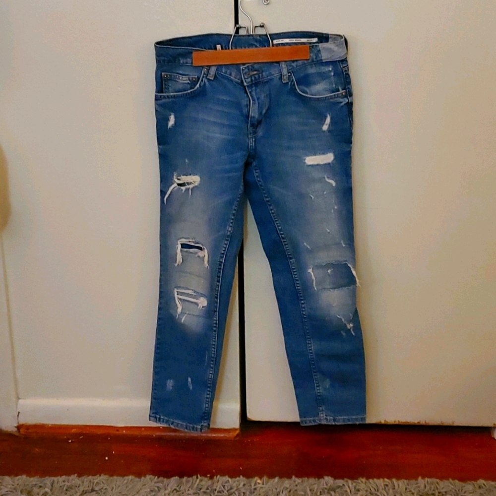 Zara cropped jeans